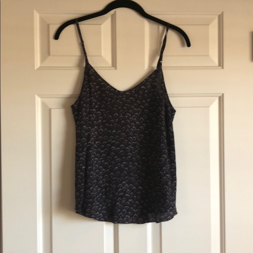 Patterned Silk Tank